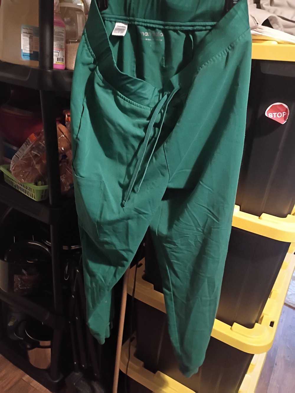 Green Women's Scrub.Drawstring Pants.